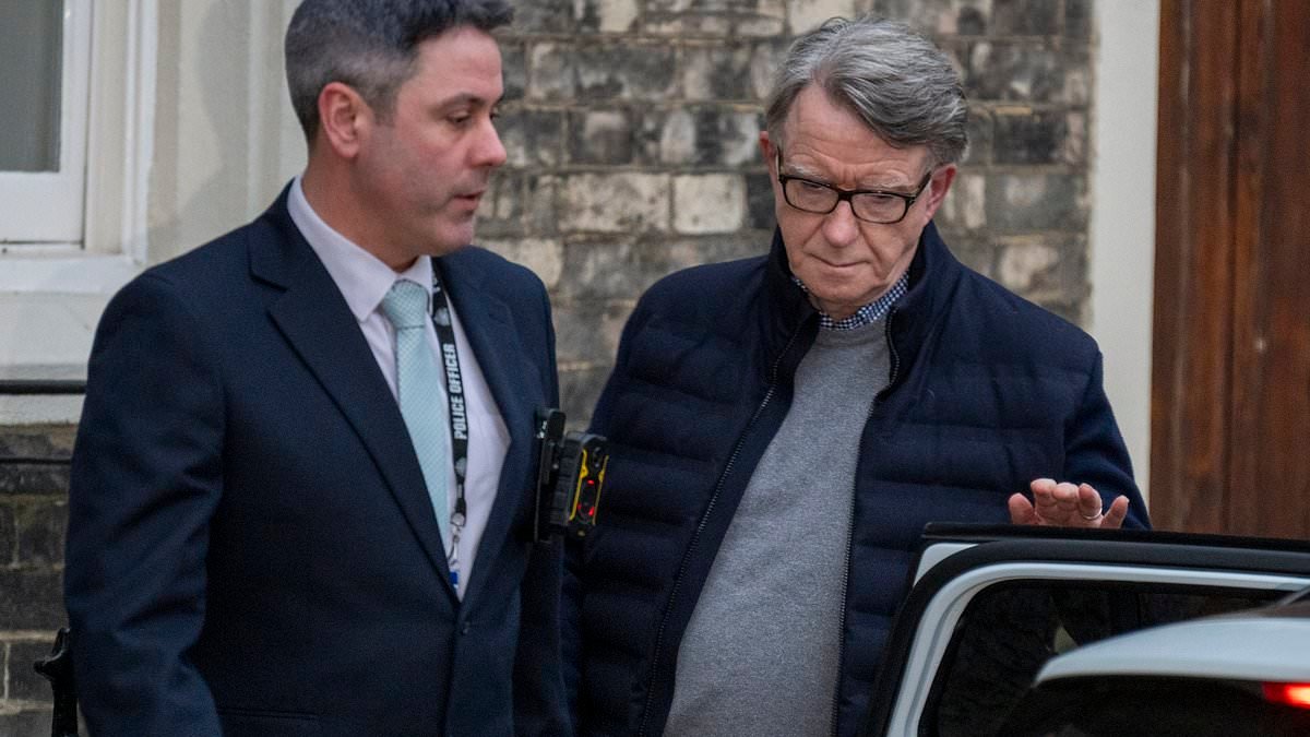 Peter Mandelson condemns police for arresting him after 'baseless suggestion that he was planning to leave the country and take up permanent residence abroad'