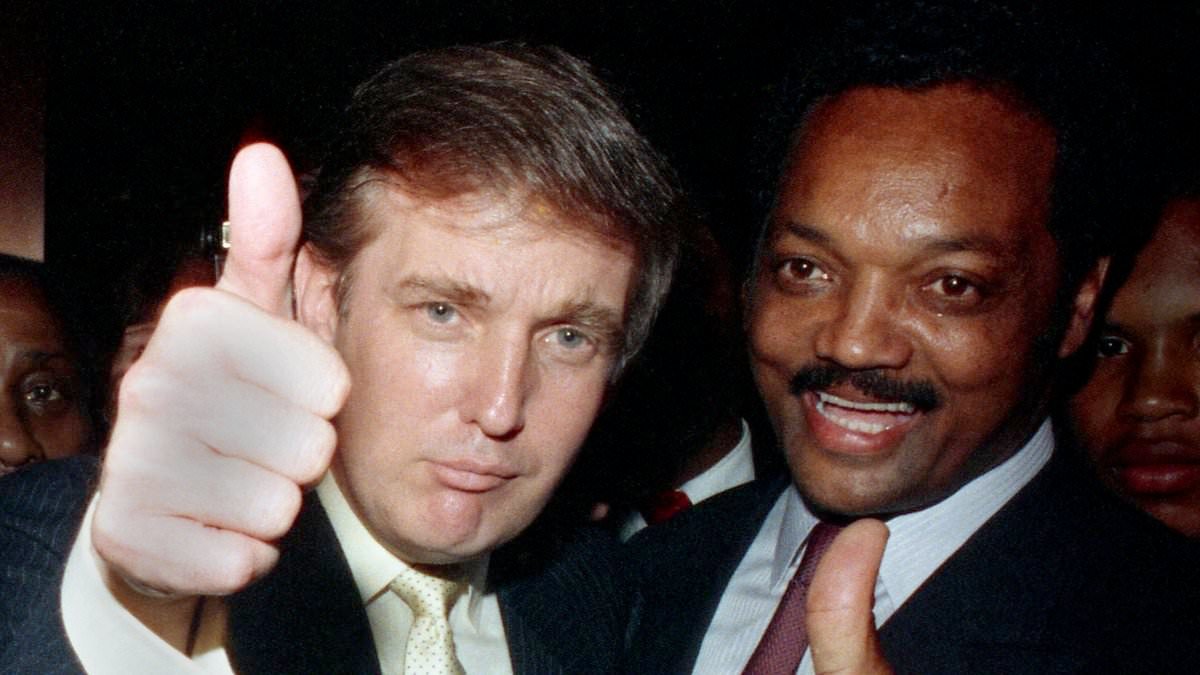 Trump turns Jesse Jackson tribute into explosive attack on Obama as he denies being racist