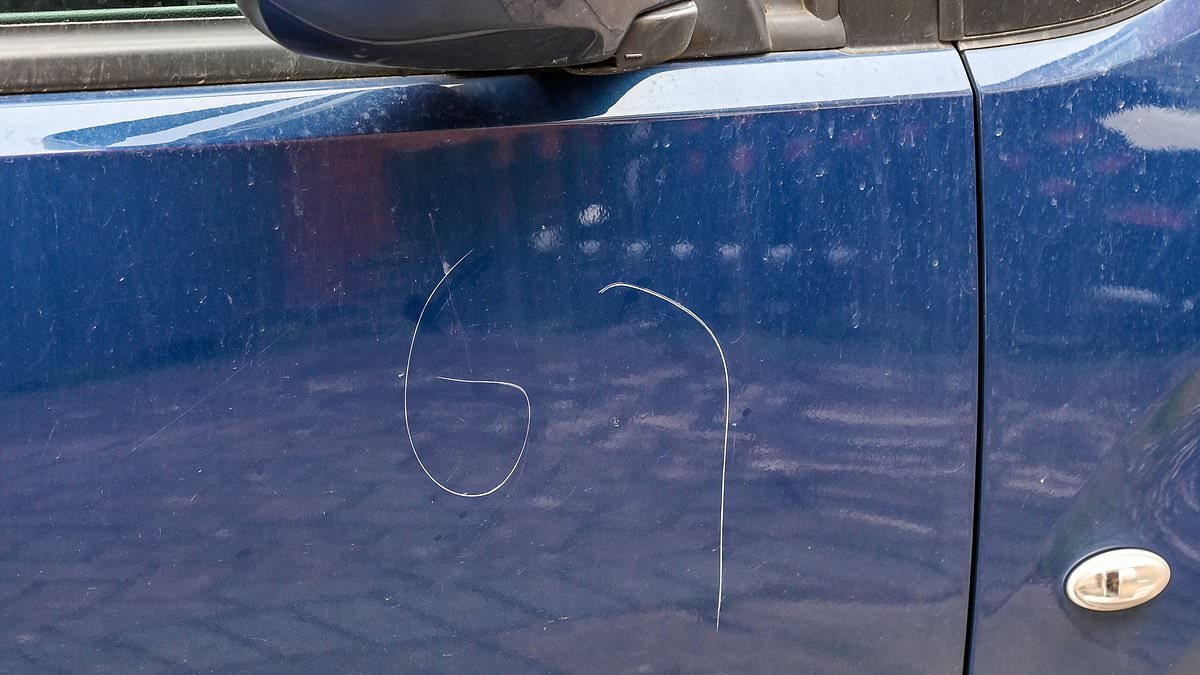 Viral Gen Z trend behind spate of car vandalism as bemused drivers find '6-7' scratched onto their cars