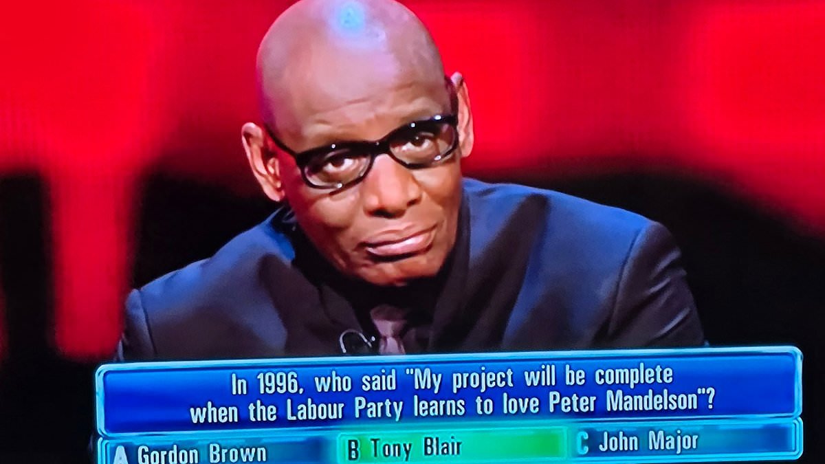 The Chase fans gasp 'that didn't age well!' as they spot 'unfortunate' question about Peter Mandelson and Tony Blair in repeated episode amid Jeffrey Epstein scandal