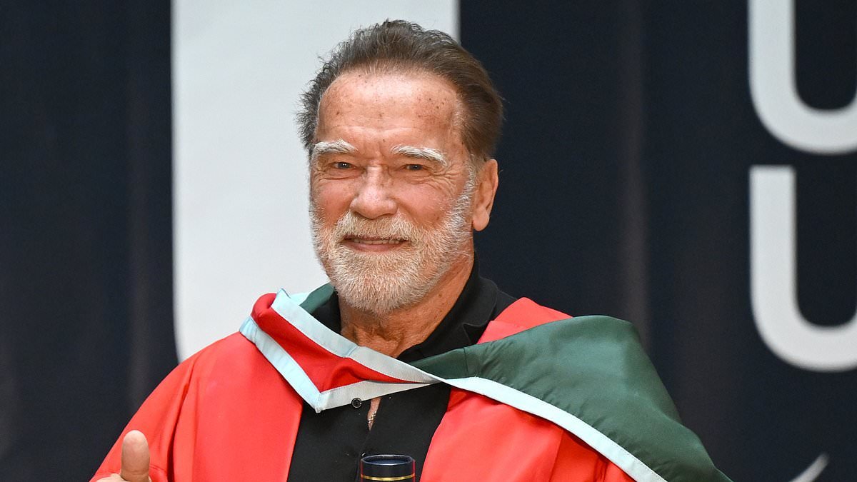 Arnold Schwarzenegger gets honorary doctorate in Northern Ireland after trolling Trump's defunct university