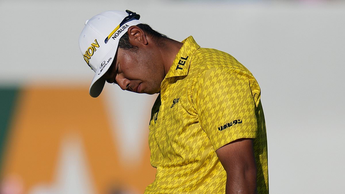 Shocking moment PGA Tour staffer accidentally drops a chair during player's backswing... and he goes on to lose $1.7m playoff