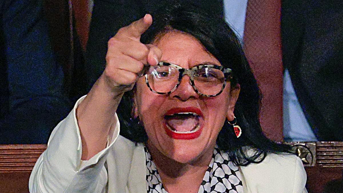 REVEALED: Rashida Tlaib's racially charged slur as Republicans drowned her out with U-S-A chant
