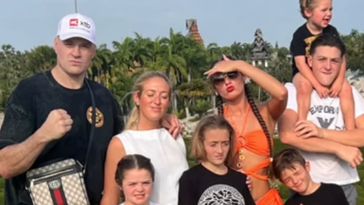 Paris Fury shares a rare snap with all seven children and husband Tyson Fury from family trip to Thailand