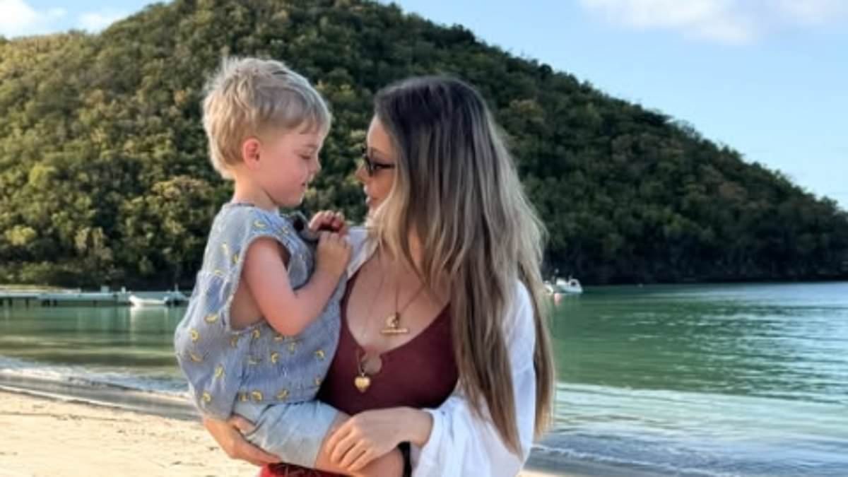 Louise Thompson says she's 'turned a major corner' in her PTSD recovery as she returns to Antigua two years on from having to cut short a trip to the island to have her colon removed