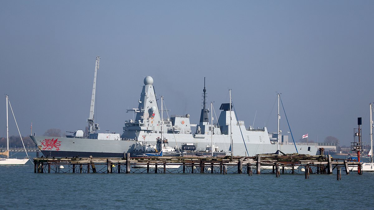 HMS Dragon forced to dock in the Med amid 'technical issues' with its water system in latest embarrassment for Royal Navy