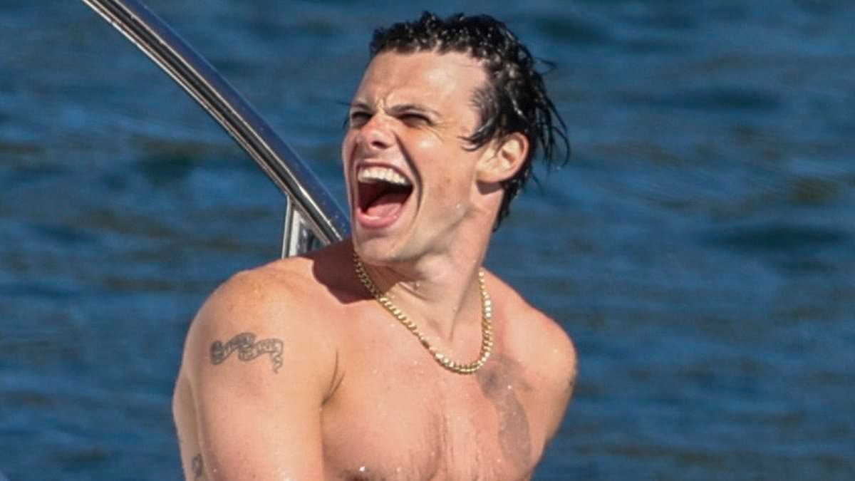 Naked pop star Yungblud parties with 50-year-old socialite Dina Broadhurst at raucous private yacht party attended by Sydney's elite