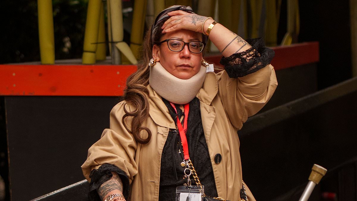 'Out of control' woman, 50, who 'hit neighbour with crutch after cutting down her wisteria' is found guilty of criminal damage