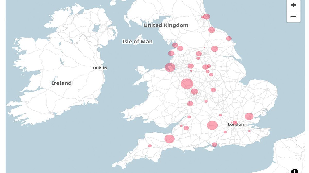 Health chiefs warn norovirus cases 'remain high' as new map reveals where you're most likely to catch debilitating vomiting bug