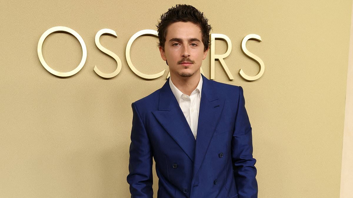 Timothee Chalamet suits up for Oscar Nominees Luncheon as he remains best actor frontrunner