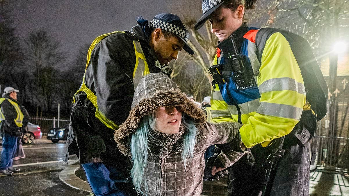 Police arrest 86 people on suspicion of aggravated trespass after Palestine Action protesters storm Wormwood Scrubs
