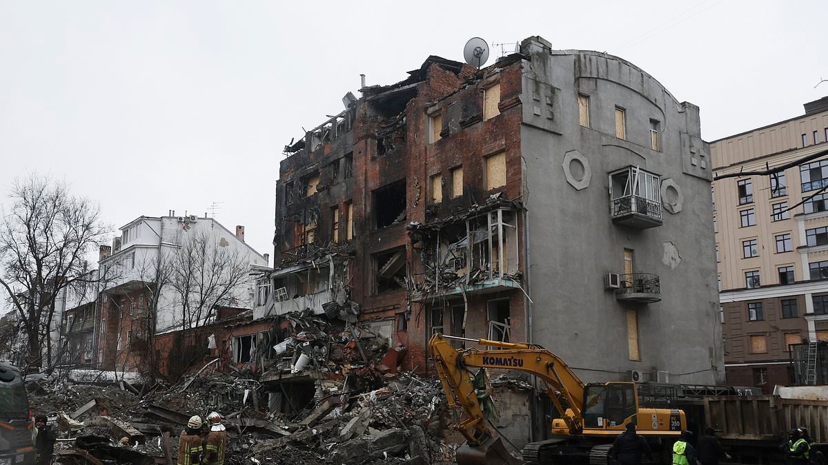 Mother and toddler, 3, killed after Russian missiles destroys block of flats in Ukraine
