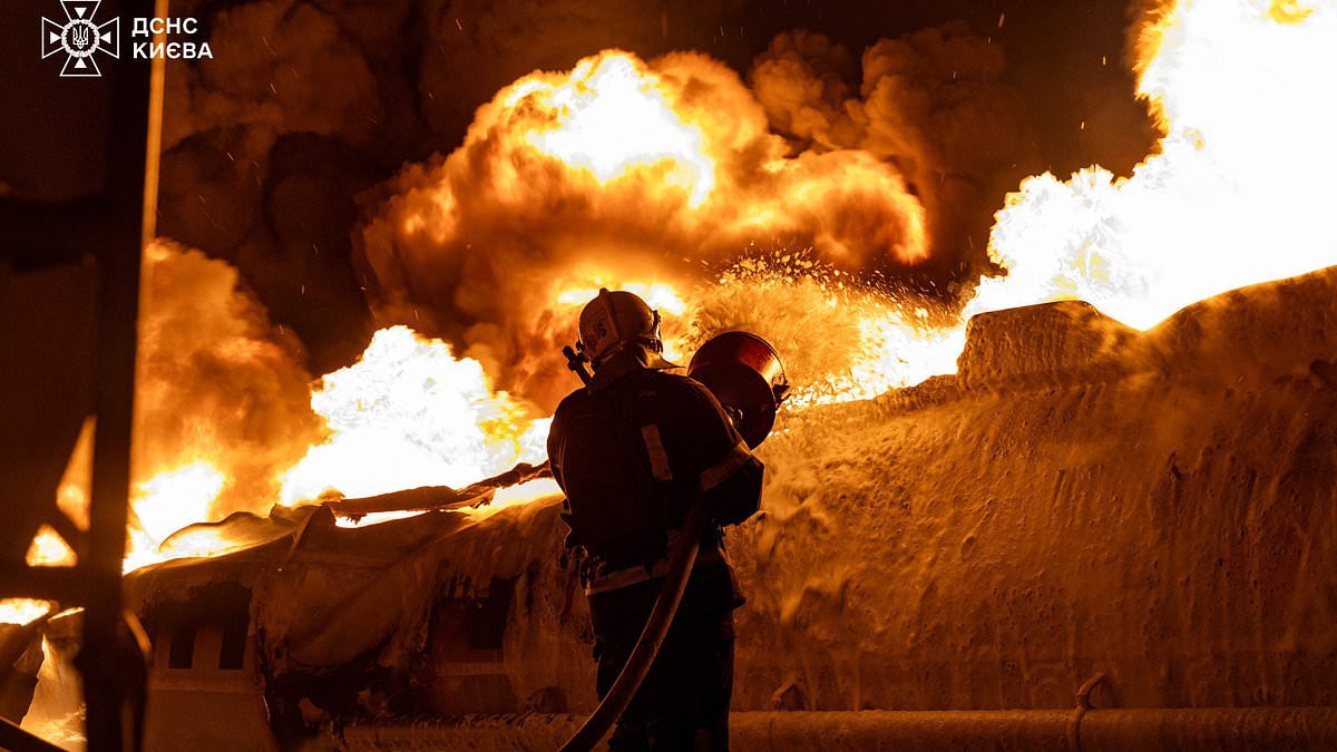 Putin blasts Ukraine with massive strikes on Kyiv as US, Russia and Ukraine delegates meet in UAE for peace talks