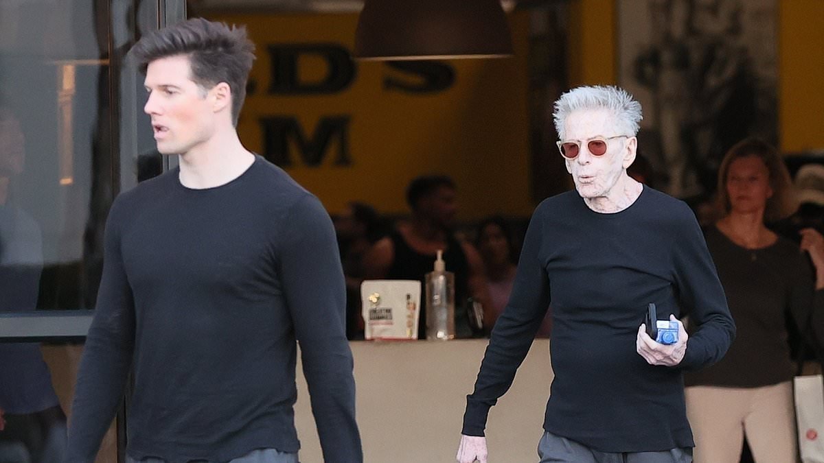 Calvin Klein, 83, and his model boyfriend Kevin Baker, 36, hit the gym in matching outfits after THAT awkward stumble