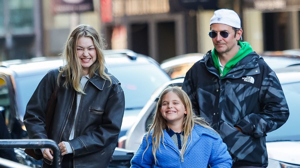 Gigi Hadid shows stepmom side as she dotes on Bradley Cooper's daughter Lea in NYC after fender bender