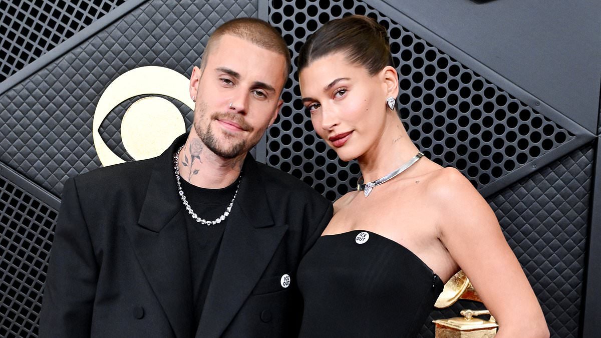 Hailey Bieber looks somber exiting Grammys celebration solo while Justin parties... after star was snubbed in every category