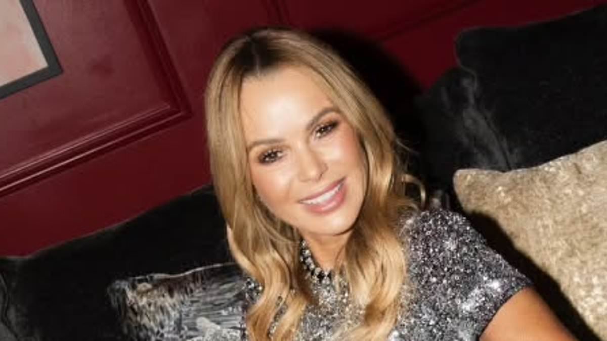 Amanda Holden gives fans a glimpse into her lavish home as she promotes her sofa range in a series of glamorous ensembles
