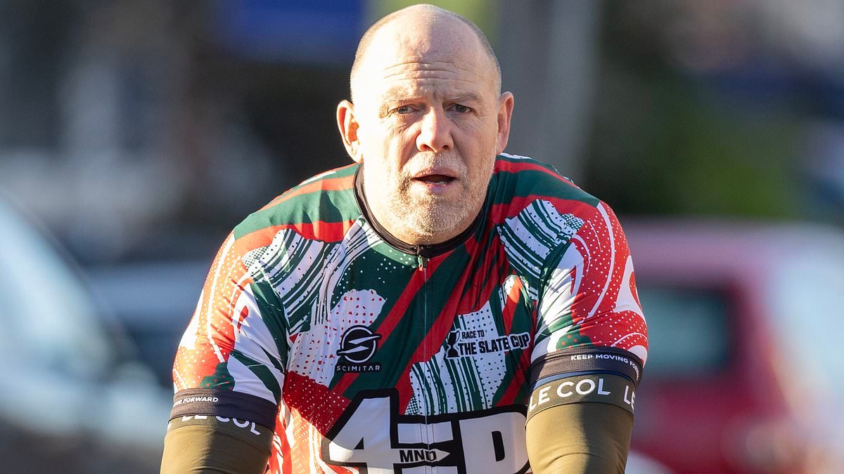 Mike Tindall and his mates start charity bike ride to rugby match in honour of MND-stricken former star Ed Slater