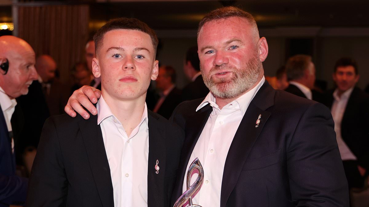 Kai Rooney, 16, set to follow in dad Wayne's footsteps after 'being offered new Man United deal with £50,000-a-year contract on the horizon'