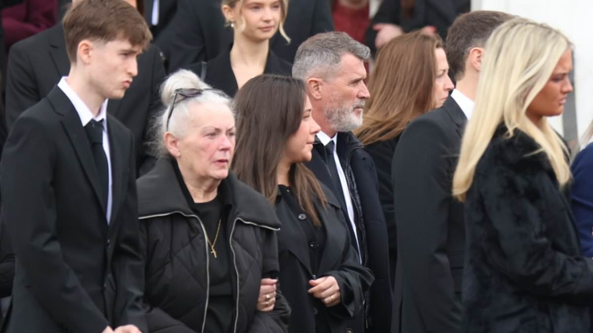 Roy Keane attends his mother's funeral just days after the Man United legend lost 'the only boss I listen to'
