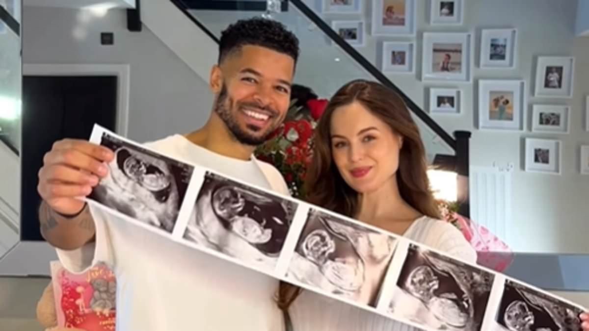 Britain's Got Talent star Jeremy Lynch reveals his wife Shana is pregnant with their second child in heart-warming video as Aston Merrygold, Calum Best and Mark Wright lead well-wishes