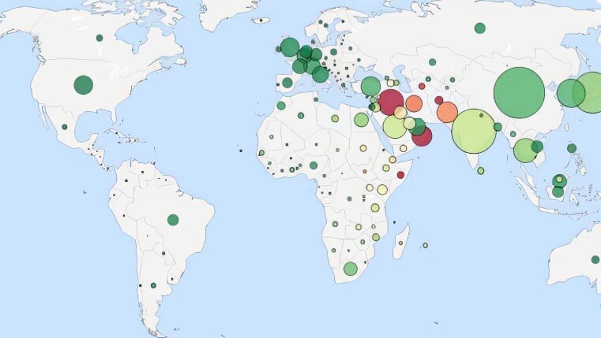 How Iran's closure of the Strait of Hormuz could devastate global supply chains: Simulation reveals how the blockade could affect exports worth up to $1.2 TRILLION