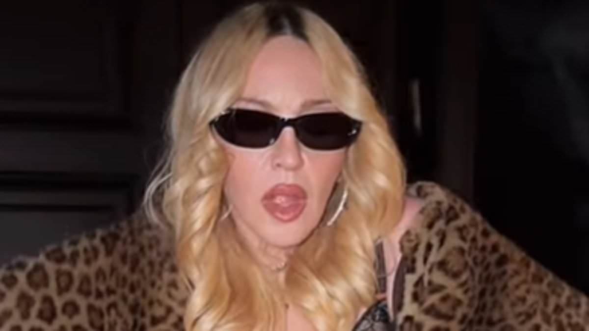Madonna, 67, shows off her age-defying figure in a racy bustier and fishnets as she dances to her 1992 hit Thief Of Hearts after it goes viral