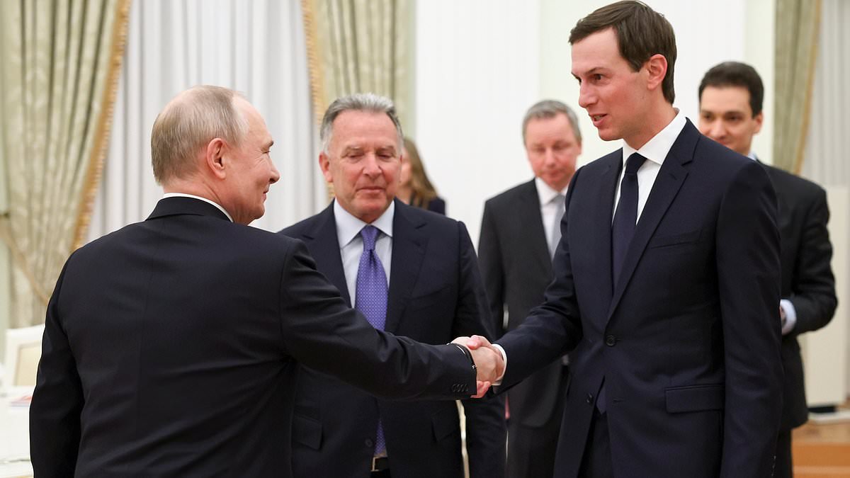 Jared Kushner and Steve Witkoff 'talk into the early hours with Putin' in 'useful' Ukraine peace meeting ahead of further talks in UAE today
