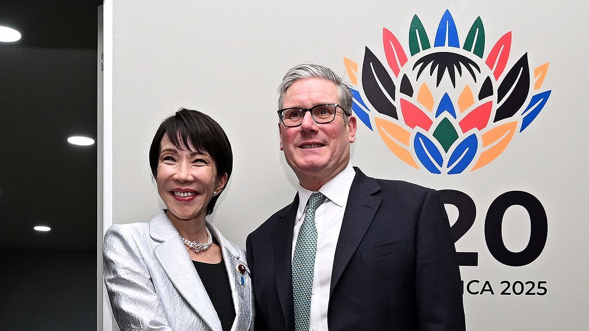 Kowtow Keir arrives in Japan for talks with their rock drumming motorbike-riding female Prime Minister after Labour leader's Forbidden City snub in China