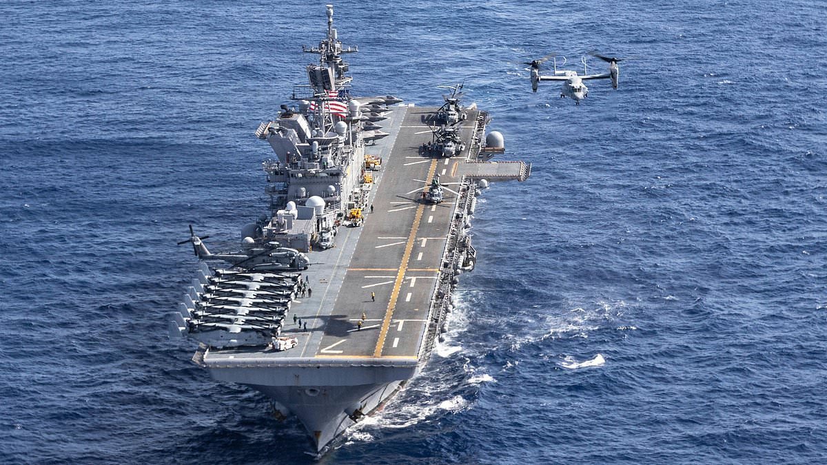 Iran claims it has 'targeted' US amphibious assault ship and 'forced it to retreat'