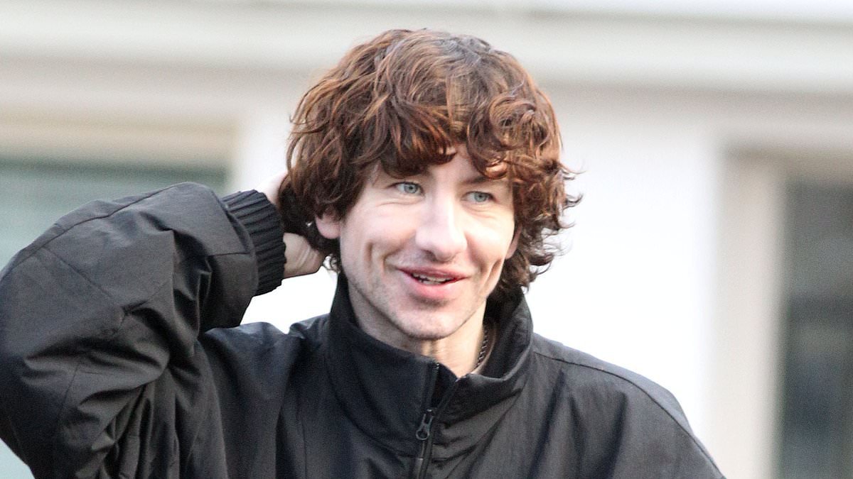 Barry Keoghan is unrecognisable with curly red hair on set for his new movie in Dublin as he throws himself into work after ex Sabrina Carpenter's New Year's swipe
