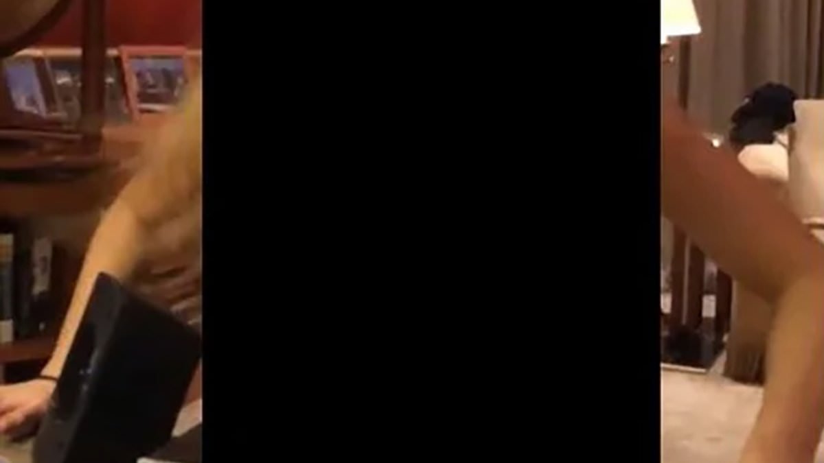 Epstein's sordid red room: Half-naked females are seen 'performing private dances' inside paedophile's palatial Paris home... where Mandelson was pictured in his underwear 