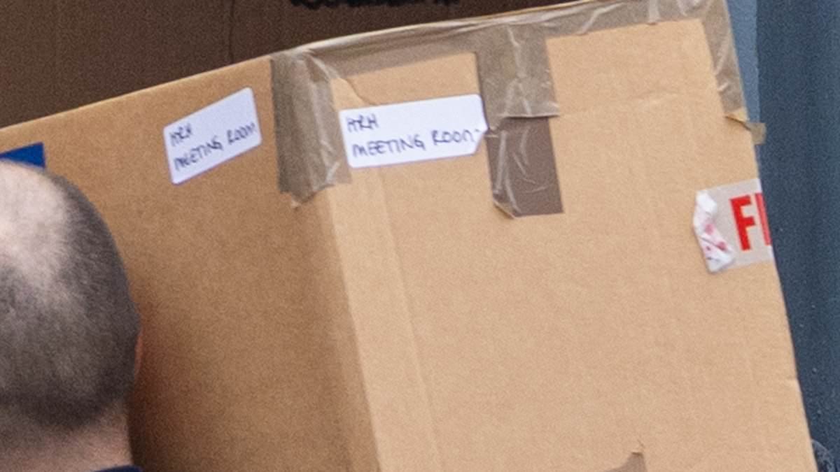 Andrew Mountbatten-Windsor is STILL calling himself HRH despite being stripped of his titles in Epstein disgrace as his boxed belongings arrive at Sandringham home