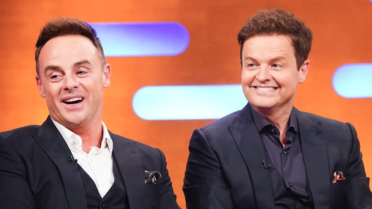 Ant McPartlin and Declan Donnelly recall 'embarrassingly' bumping into King Charles in their dressing gowns before being warned to 'keep the noise down' during unlikely royal sleepover