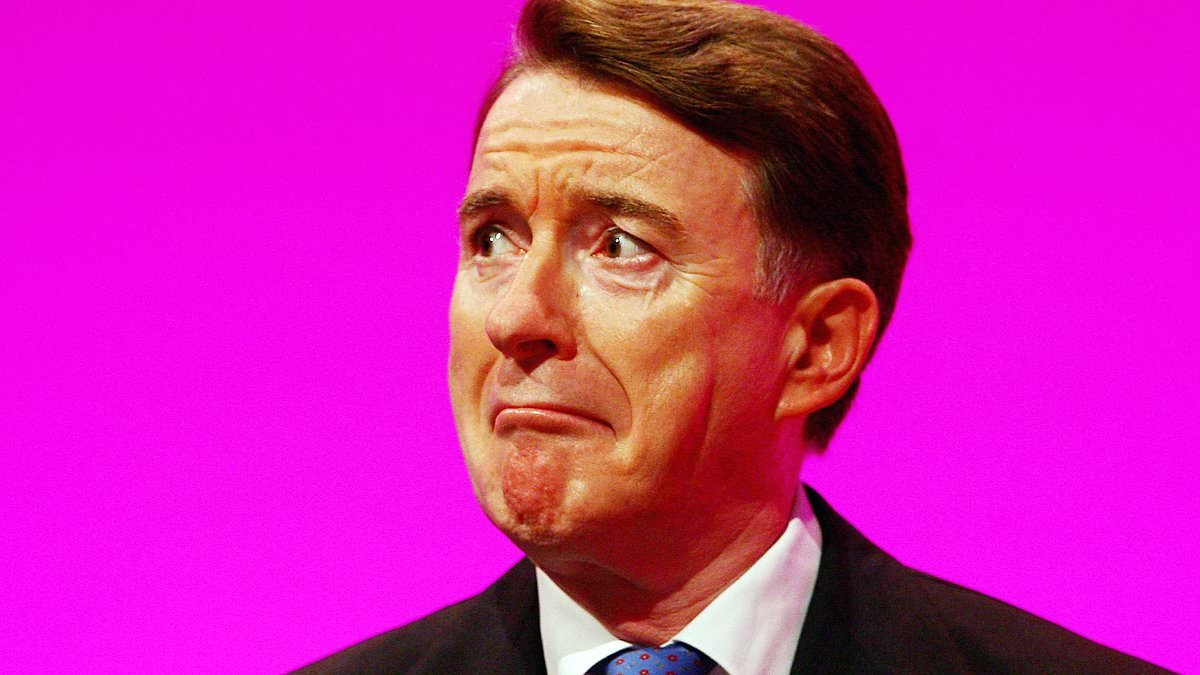 ANDREW PIERCE: Hose sorry now? Day Mandelson was drenched