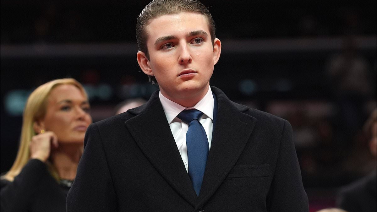 Barron Trump makes intriguing fashion choice in shock appearance at SOTU