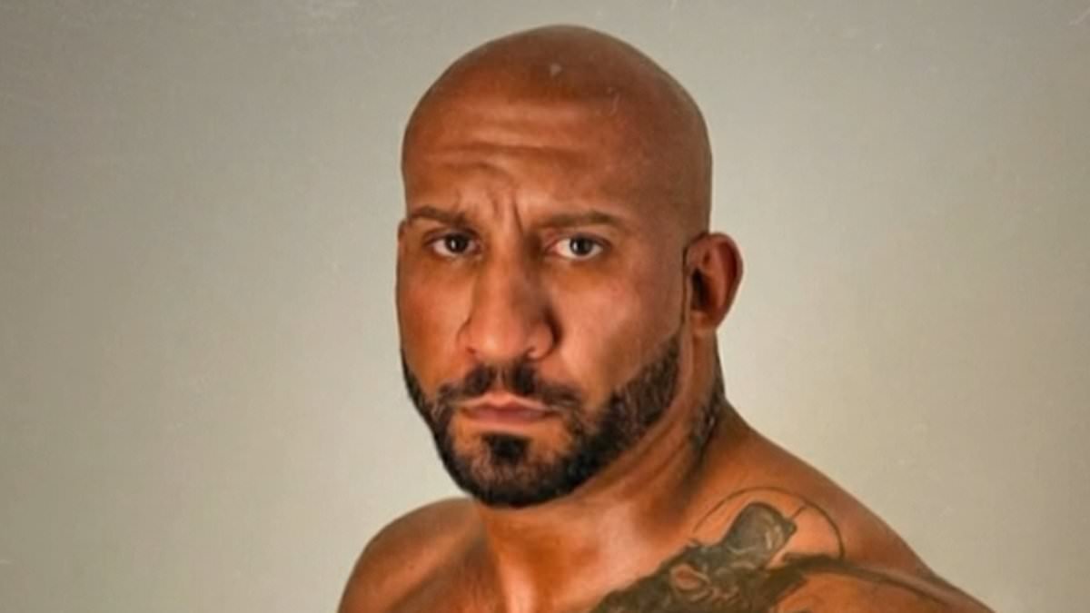 Musclebound man has THREE wives at same time, as he shrugs off scandal and claims it was 'woman's job' to check that he was single before getting hitched to him