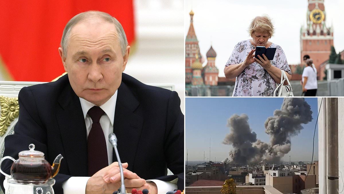 Paranoid Putin jams mobile internet in parts of Russia after Israel used Iran's CCTV network to assassinate Ayatollah Khamenei