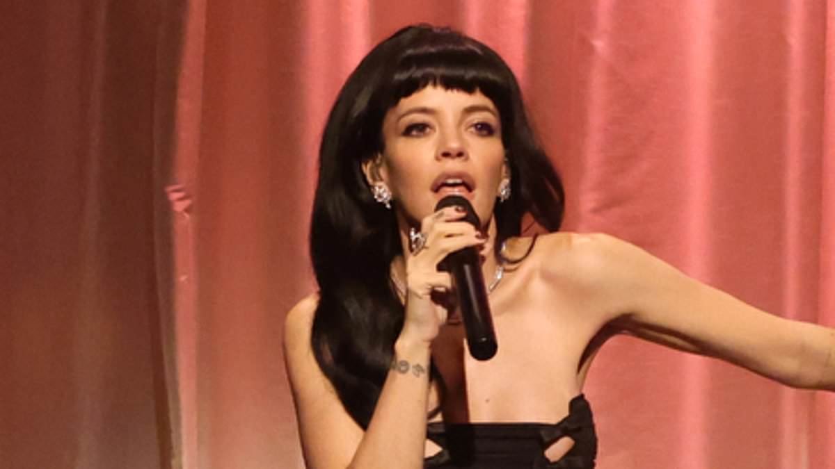 Lily Allen's two part West End Girl show confuses fans as string trio play her hits WITHOUT her - but fans praise the 45 minutes she is on stage