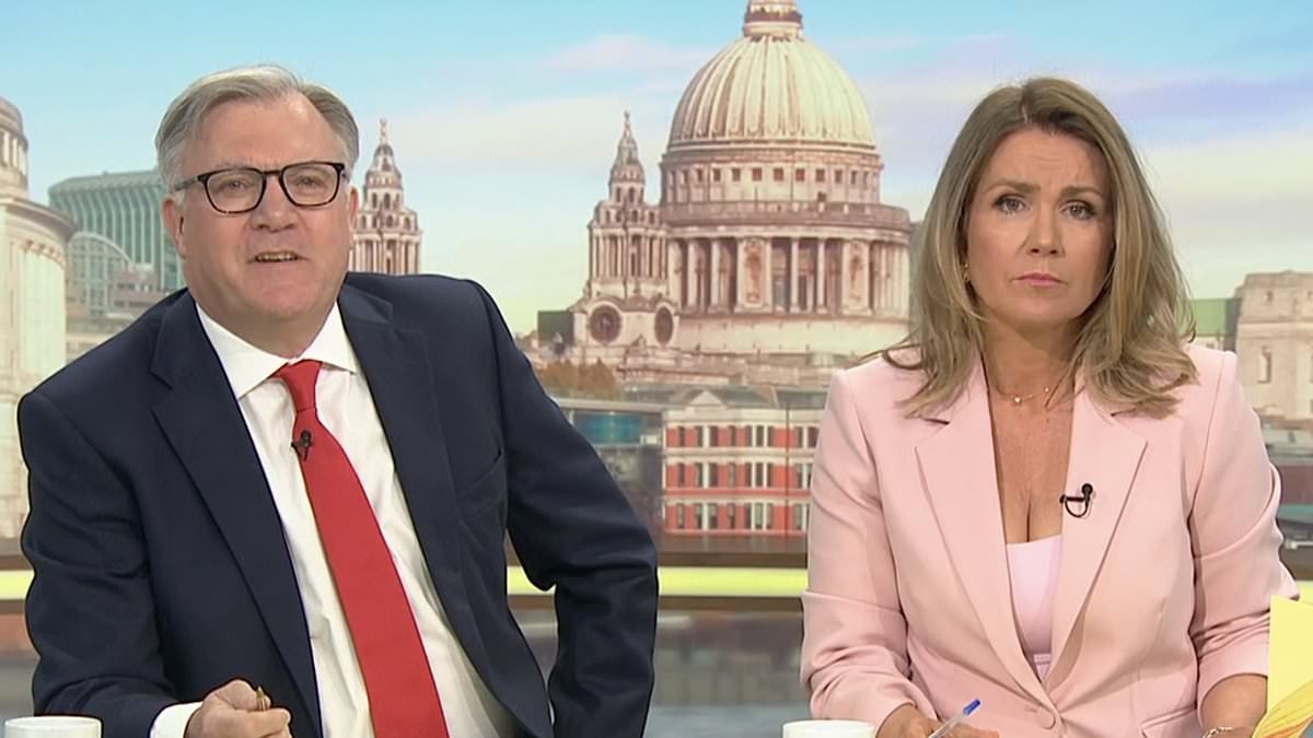 Good Morning Britain's Susanna Reid locks horns with Secretary of State Douglas Alexander in furious grilling, leaving MP begging 'will you let me answer' as ITV hosts speak over each other in 'laughable and embarrassing' interview