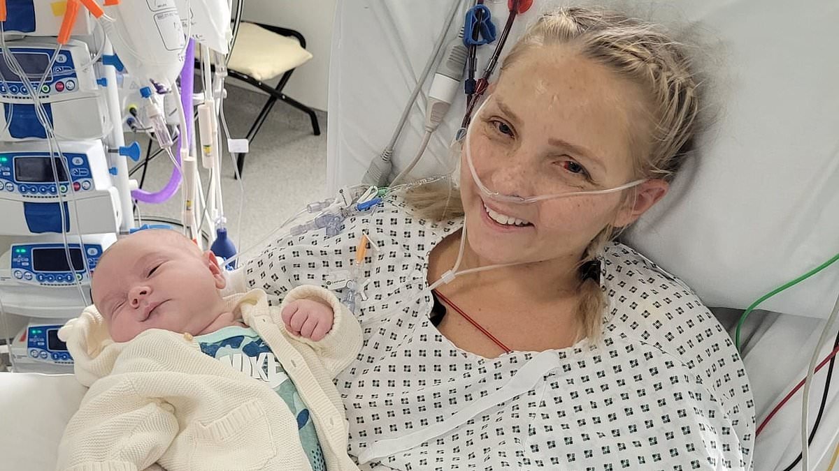 My happiest day turned to horror when I nearly died after giving birth due to a rare condition