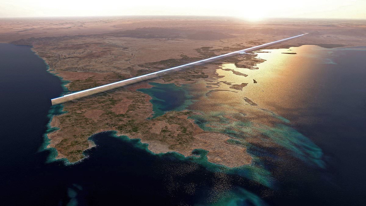 The end of The Line? Saudi Arabia 'will scale back its 100-mile long megacity to something "far smaller"' amid spiralling costs and mounting delays
