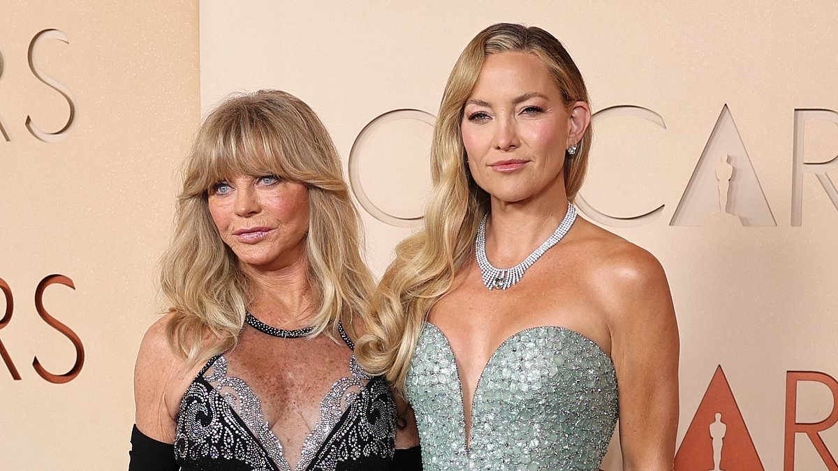 Busty Goldie Hawn, 80, upstages her Oscar-nominated daughter Kate Hudson at the 2026 Academy Awards