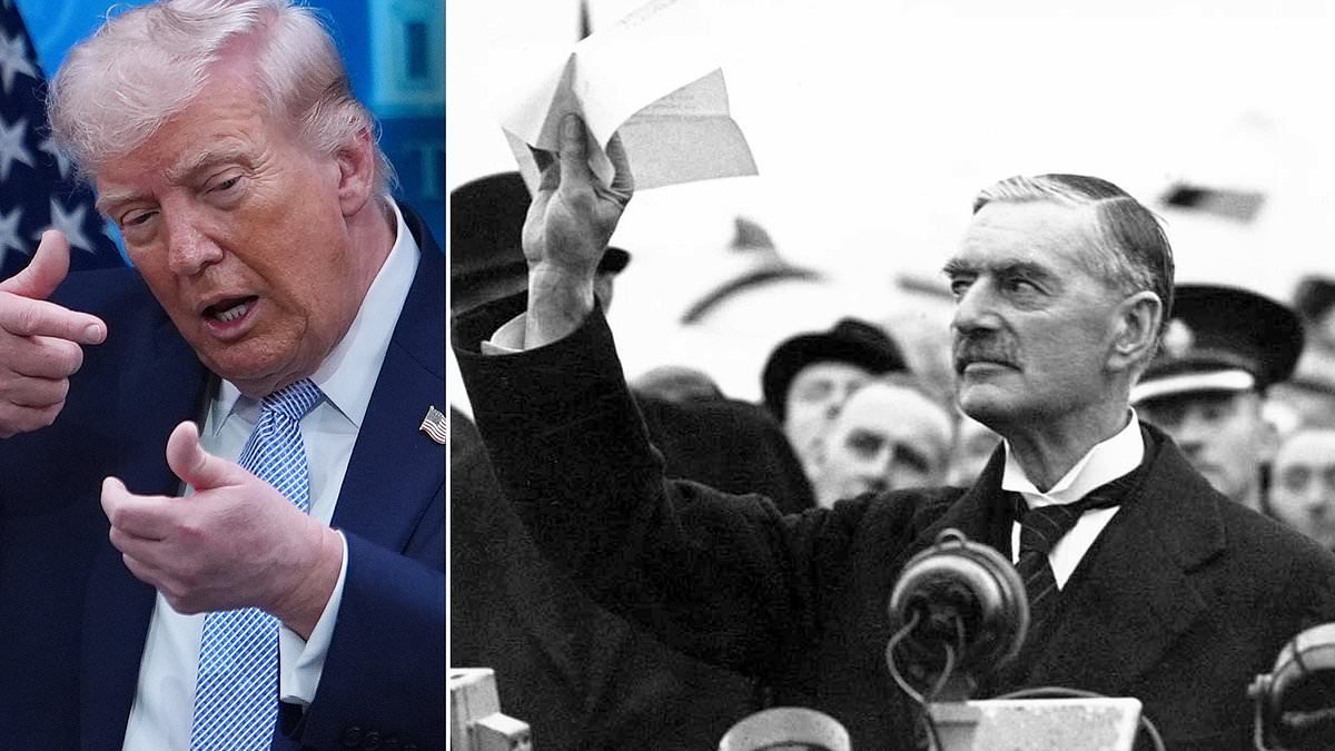 PETER HITCHENS: Donald Trump says Keir Starmer is 'just another Neville Chamberlain'. If ONLY. This is why I wish we had a modern leader like him...