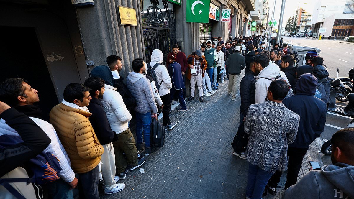 Spain could give more than a MILLION undocumented migrants legal status - double the number expected under socialist government's scheme, police force warns