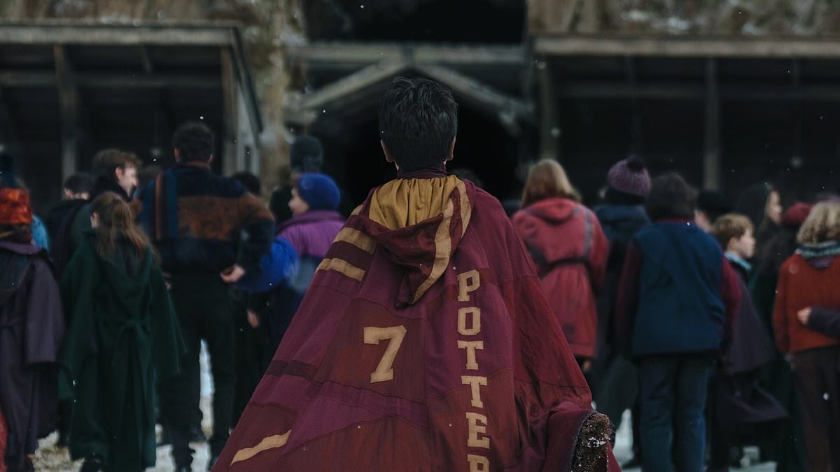 First official picture from Harry Potter TV series sees boy wizard prepare to take to the skies for Quidditch - and fans can't get enough