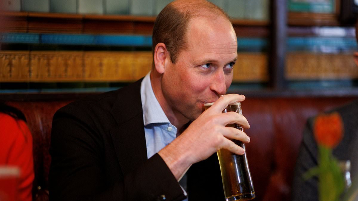 Can the 'William Effect' help save pubs? Future King's passion for a pint is 'boosting sales', royal expert claims - as Rachel Reeves U-turns on business rates