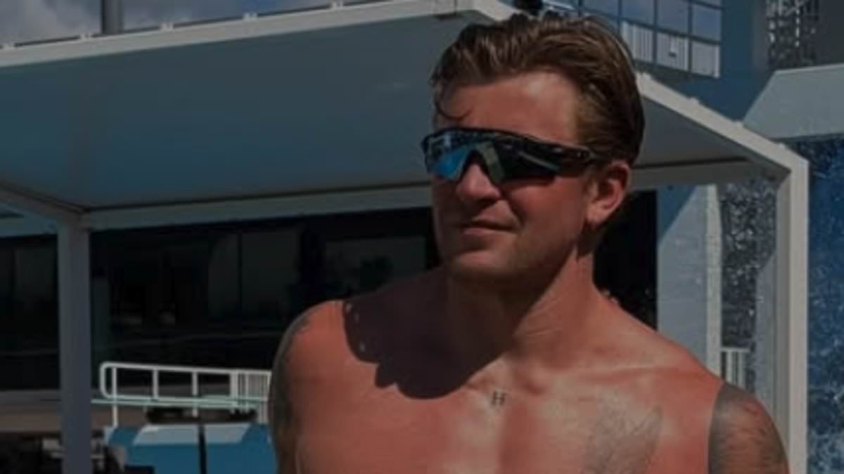 Shirtless Adam Peaty cuddles Holly Ramsay while watching the sun set in Australia on the 'last part' of their jet-setting honeymoon - as his estranged family brand her father a 'bully' amid bitter row