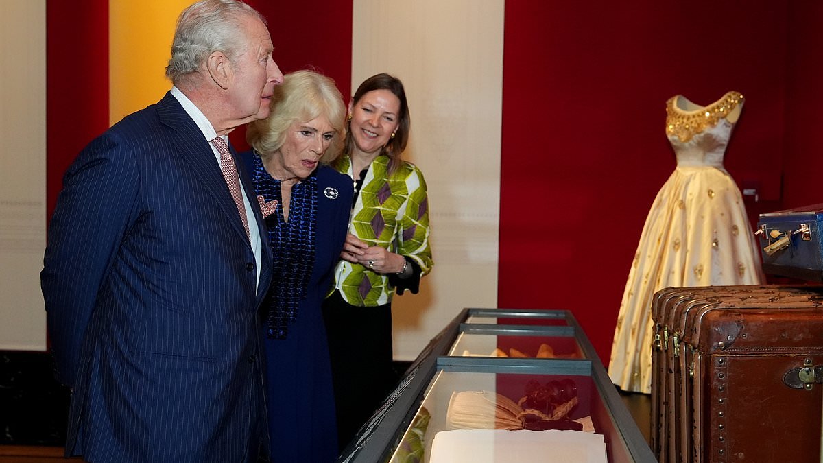 King Charles and Queen Camilla arrive for fashion exhibition to honour Elizabeth II's 100th birthday
