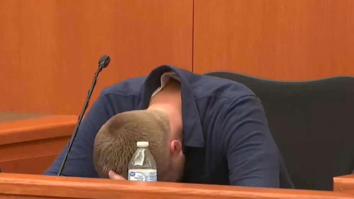 Mom-of-three who 'poisoned husband' watches lover break down in tears as murder trial exposes their secret texts... and a chilling conversation about 'killing'